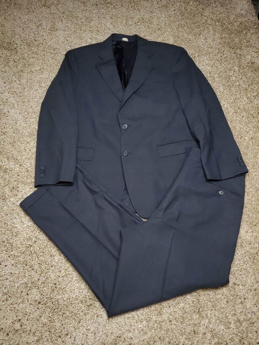 Brooks Brothers 346 Suit 42 R Mens Blue Wool Blend Stretch Brooks Brothers 346 Suit 42 R Mens Blue Wool Blend Stretch