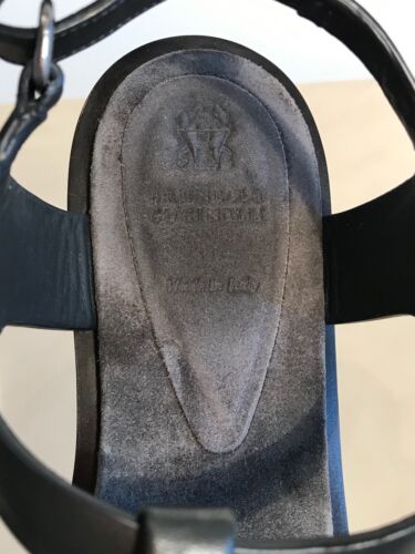 Brunello Cucinelli Sandalen Schuh Leder Munili, Gr. 38, Rarität, 1x getragen - Bild 9 von 11