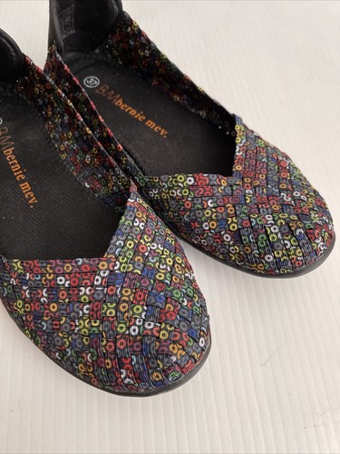 Bernie Mev Catwalk Basket Weave Woven Elastic Sneaker- Multicolor- 6US / 37 (W56 - Picture 7 of 8