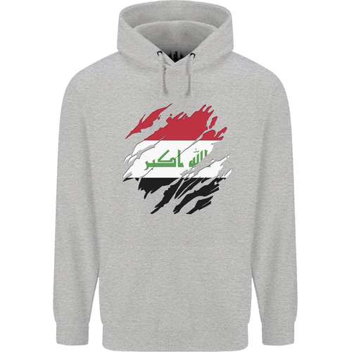 Torn Iraq Flag Iraqi Day Football Childrens Kids Hoodie - Picture 10 of 88