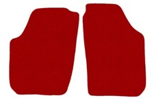 FRONT Fußmatten, Automatten für Skoda Fabia II 2006-2014, Rot x14 Rand