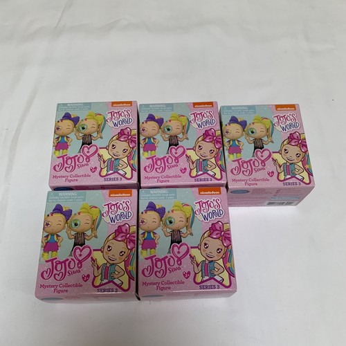 Lot of 5 Nickelodeon Jojo Siwa JOJO'S WORLD Mystery Figures Series 3 NEW - Picture 2 of 3