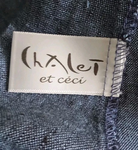 Chalet Denim Blue Pullover Sleeveless Lagenlook Linen Dress Sz XS NWOT - Picture 11 of 12