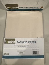 Flourish Brand 100% Recycled Packing Paper, 24 in. x 24 in, Brown, 6PCK