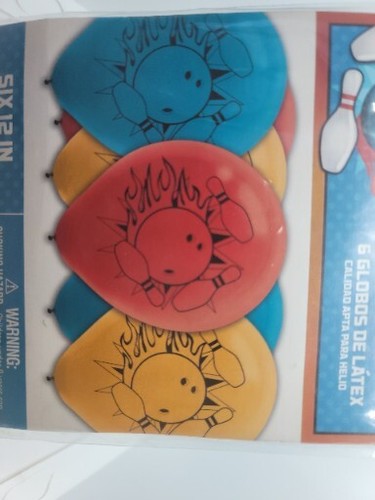 Bowling Sports Banquet Theme Kids Birthday Party Decoration Latex 6 Balloons - Picture 6 of 7