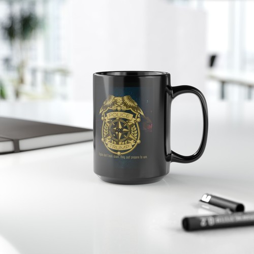 Police For Trump schwarzer Kaffeebecher (11 Unzen, 15 Unzen), Weihnachtsgeschenke, Mitarbeitergeschenk - Bild 7 von 7