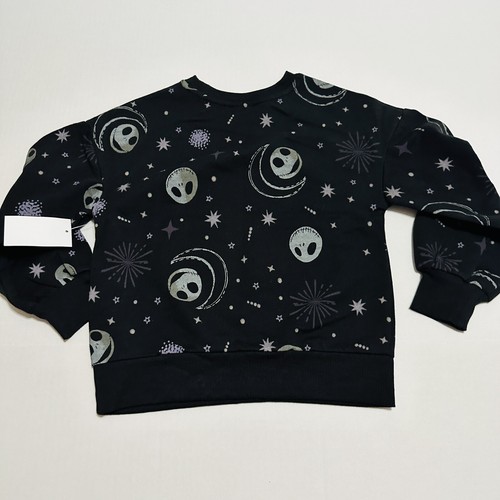 Girls Medium 7 8 Nightmare Before Christmas Sweater Jack & Sally- Glitter - Picture 8 of 8
