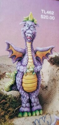 Goofy Dragon Standing Ready to Paint, Unpainted Ceramic Bisque | eBay