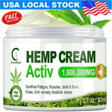 Hemp Pain Relief Cream 1,500,000mg For Massage to Relieve Back Neck Joint Pain