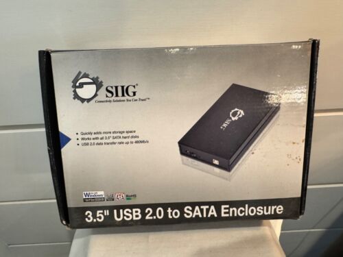 SIIG 3,5" USB 2.0 auf SATA Gehäuse zur Datenübertragung bis 480Mb/s - gebraucht