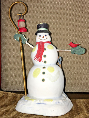 Hallmark Andenken Schneemann Spieldose Weihnachten 2000 Thomas Kinkade Let Es