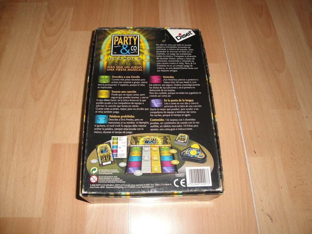 PARTY CO GRAMOLA JUEGO DE MESA POR DISET DEL AÑO 2003 EN MUY