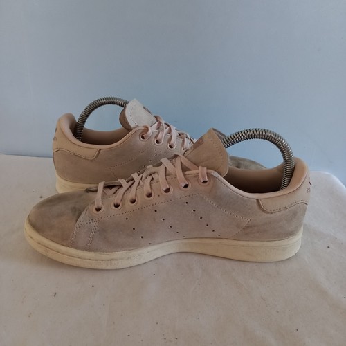 Adidas Stan Smith Pale Pink Suede Trainers Sneakers Shoes Womens UK Size 6 - Picture 12 of 16