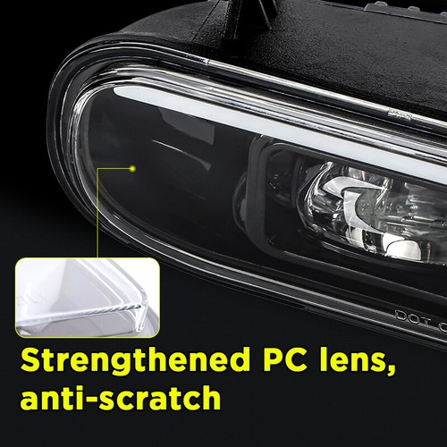 for Chevy Silverado 1500 1999-2002 Tahoe 2000-06 L&R LED Drivng Fog Lights Halo - Foto 9 di 10
