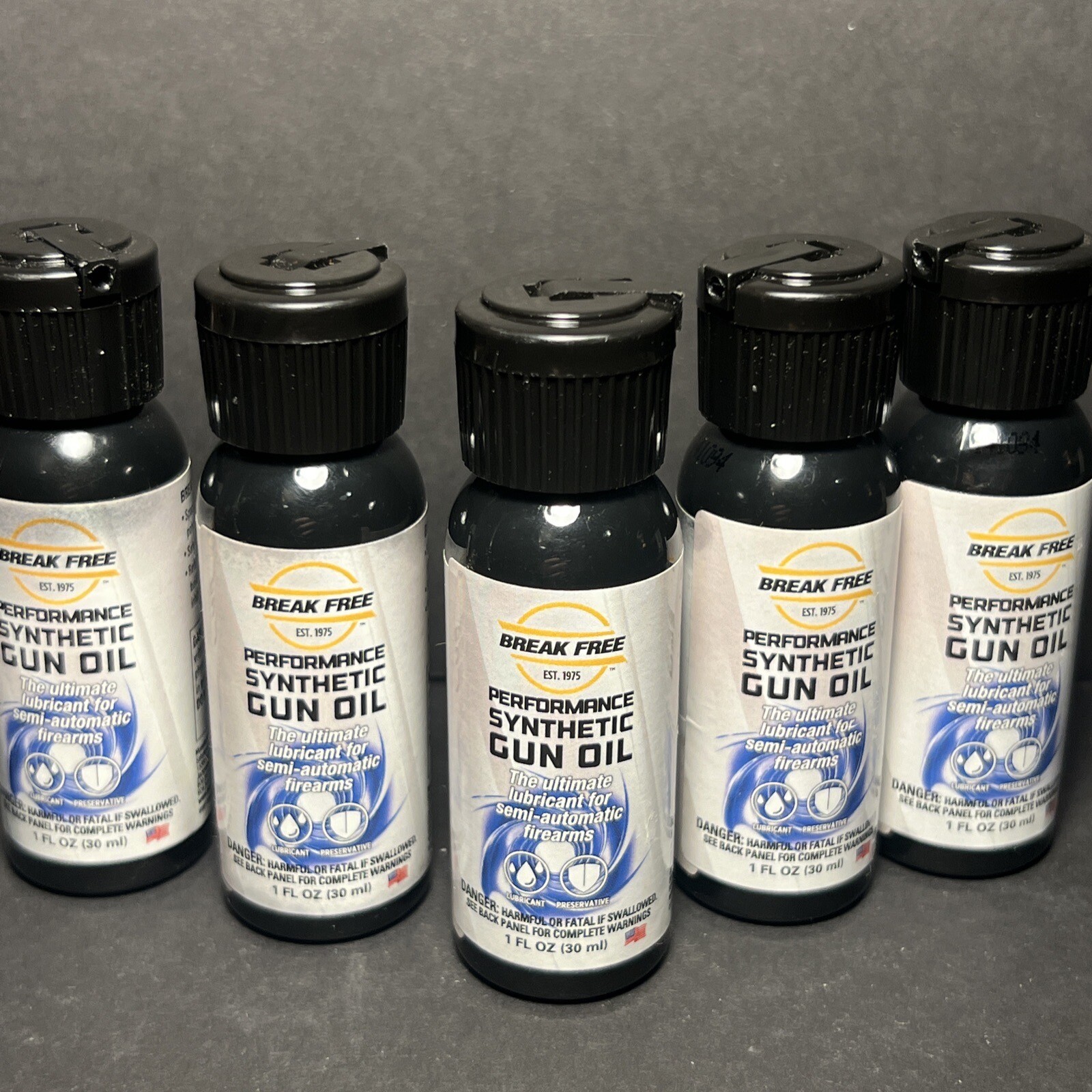 Lot Of 5 Break Free Performance Synthetic Gun Oil 1 Fl Oz The Ultimate