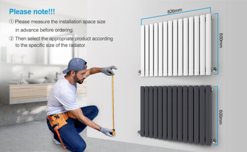Oval Column Radiator Horizontal Designer Single Double Central Heating Rads - Picture 12 of 20