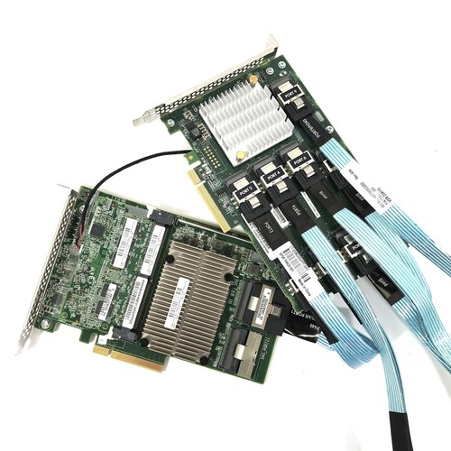 HP SAS Bundle 761880-001 + 761879-001 SAS Controller + Expander w/ Cables