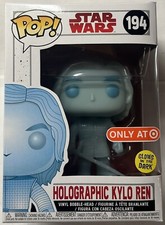 Funko Pop! Star Wars Holographic Kylo Ren #194 Target Exclusive Glow W/ Protect