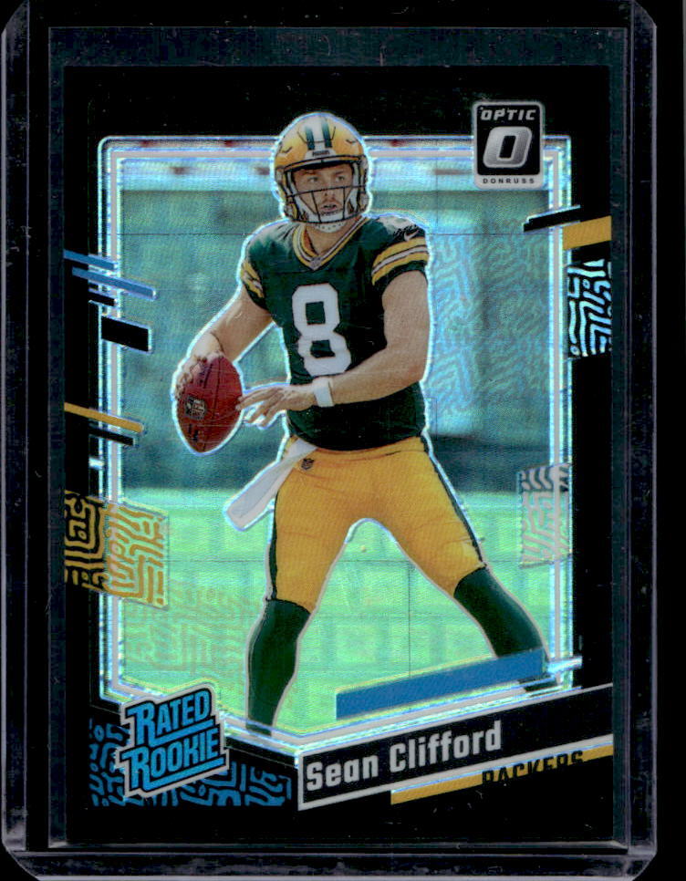 2023 Donruss Optic Sean Clifford Black Pandora RC #15/25 #242