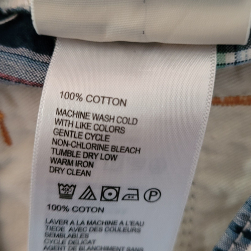 Tommy Bahama Shorts Mens 34 Plaid 100% Cotton Flap Snap Pocket 10" Inseam 0428W - Picture 11 of 14