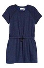 Zella Girl' Drop Waist Dress In Blue Twilight Wave Print Size Size XL 14-16 $45