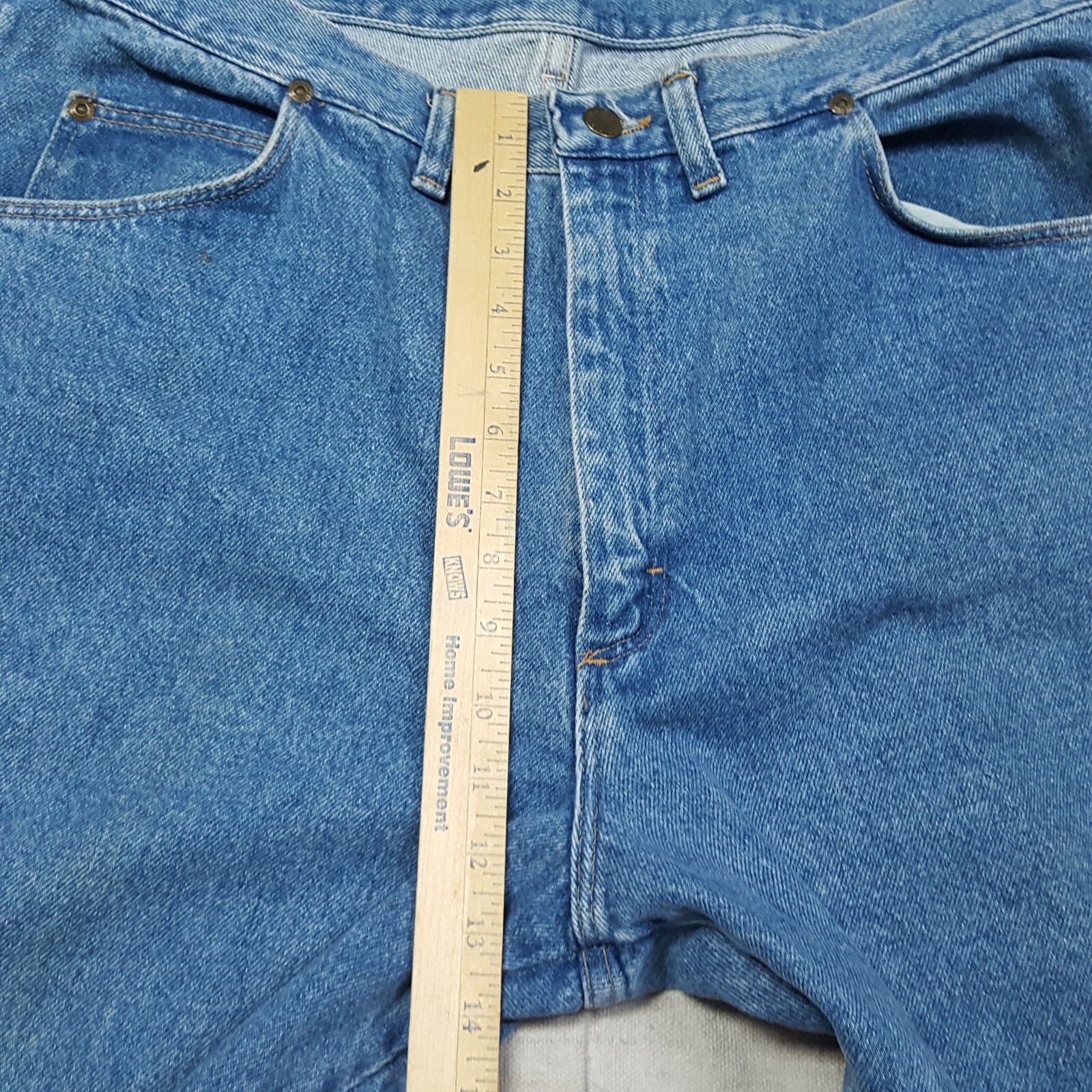 Vintage Wrangler Jeans Mens 38x30 Blue Straight R… - image 4