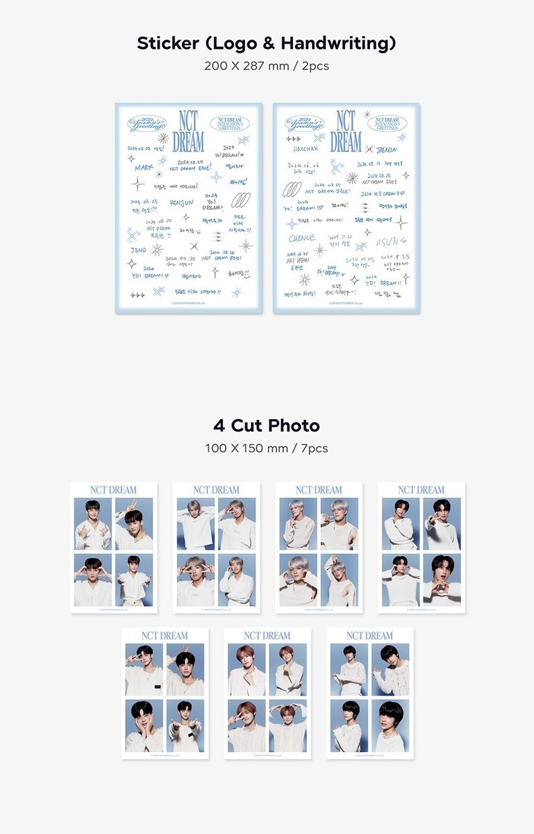NCT DREAM - 2024 SEASON'S GREETINGS Calendar Diary Sticker