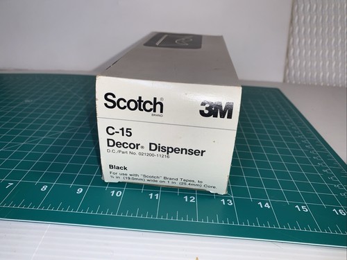 Scotch Brand 3M C-15 Dekor Spender schwarz 021200-11216 Made in USA mit Box - Bild 7 von 22