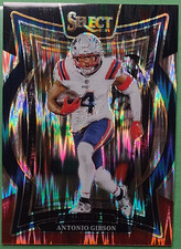 2024 Panini Select Antonio Gibson Concourse Black & Red Shock Prizm Patriots