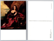 Postal de arte vintage 1958 Ribera La Magdalena Museo del Prado España