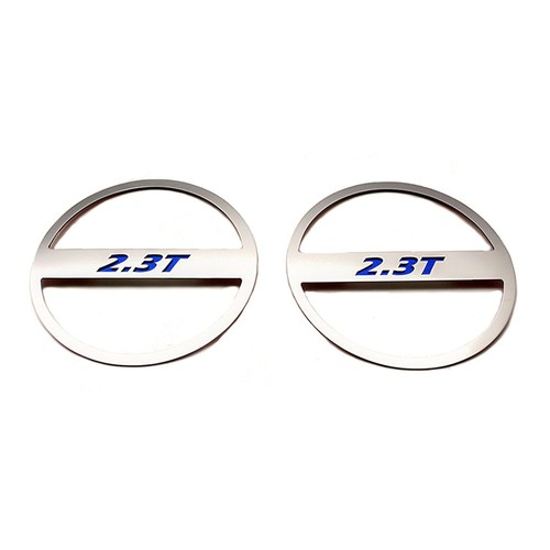 Lower Door Speaker Trim Yellow C-Fiber '2.3T' Inlay for 2015-2016 Mustang - Bild 1 von 6