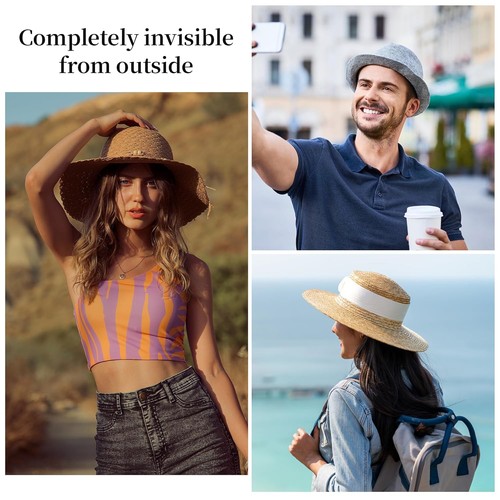 Rollo de cinta para sombrero 80" sombreros reductor de tamaño inserto tapa de relleno de espuma tamaño negro  - Imagen 7 de 7