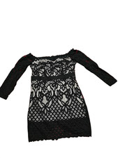Off Shoulder Lace Mini Dress
