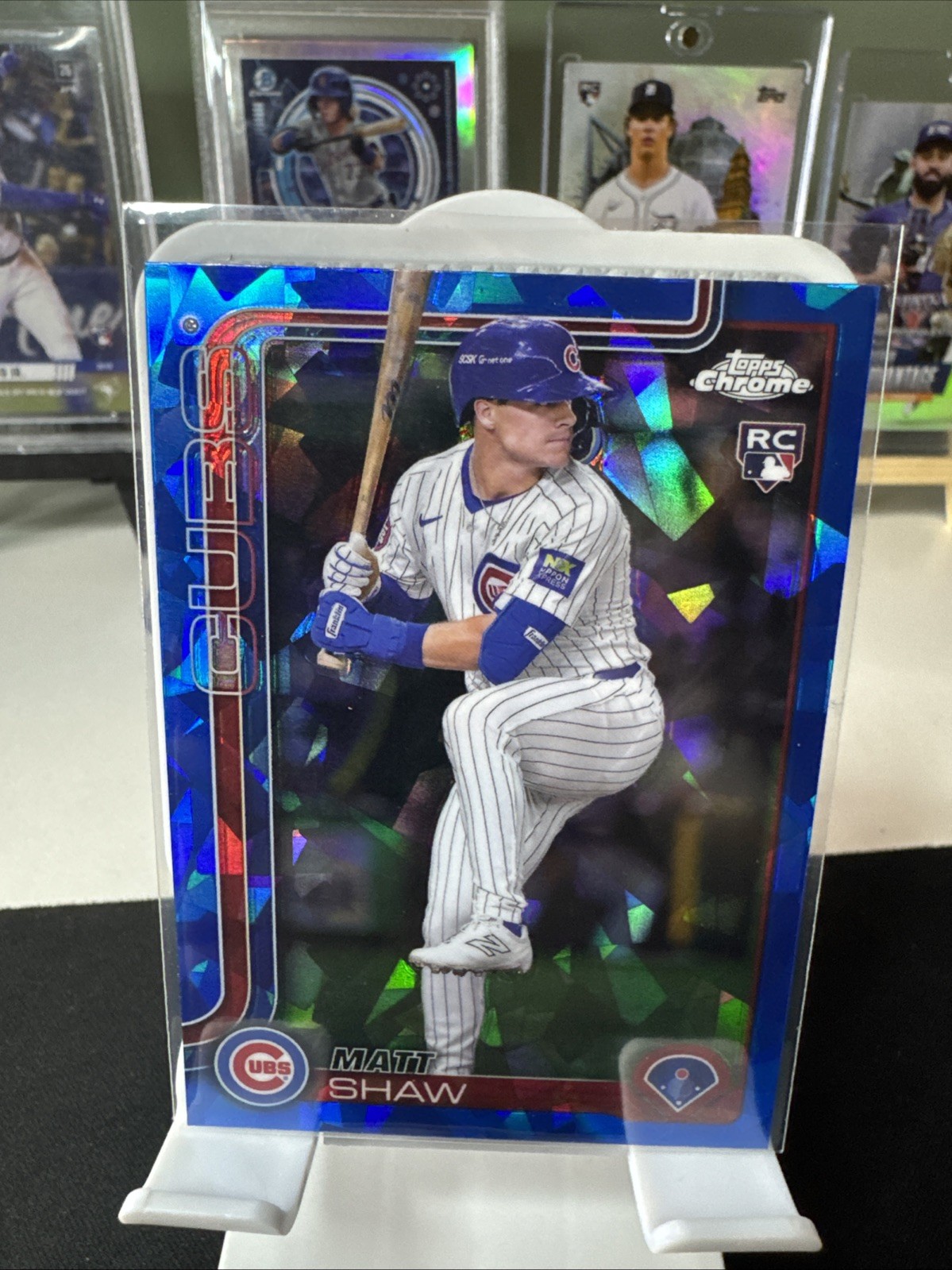 2025 Topps Chrome Sapphire Matt Shaw RC Rookie #219 Cubs
