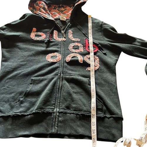 Billabong Size XL Black Hoodie Sweatshirt Jacket Juniors XL Applique Lettering - Picture 11 of 12