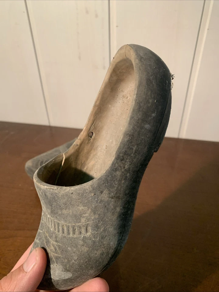 Ancien Sabot Enfant Art Populaire Collection  - Photo 4/4