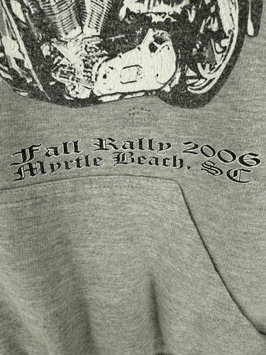 Vintage West Coast Choppers Hoodie Men’s Large Cross Myrtle Beach Rag Wear Y2K - Picture 3 of 5