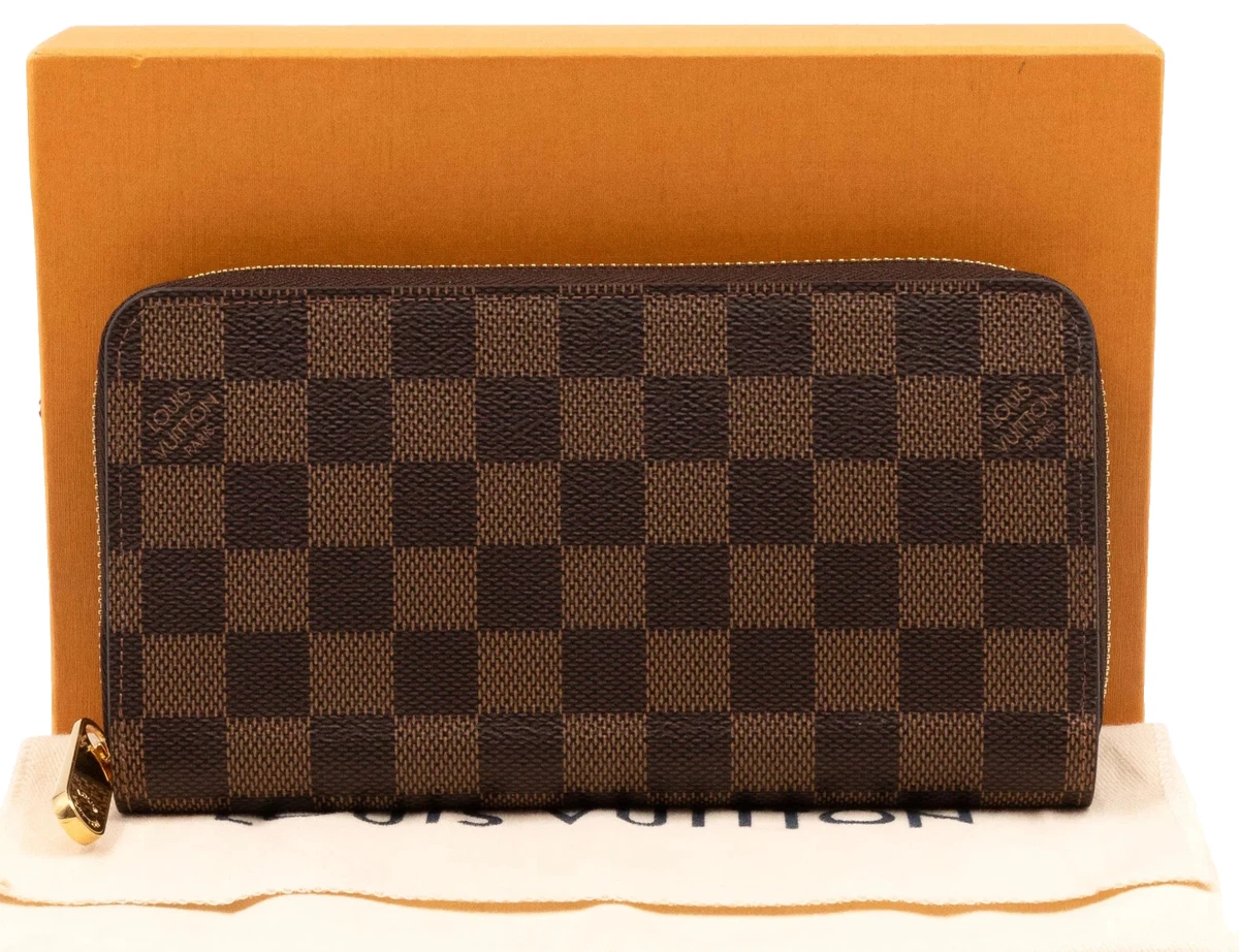 Louis Vuitton Damier Ebene double snap wallet Authentic Louis Vuitton Damier Ebene Wallet for sale - eBay main image 4