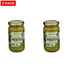 2 Pack - Sprouts Creamy Basil Pesto 6.7 oz