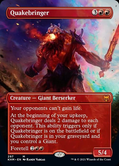 Quakebringer 1x FOIL KHM MTG Kaldheim Mythic MINT red Quakebringer 1x FOIL KHM MTG Kaldheim Mythic MINT red