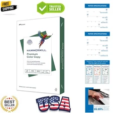 Printer Paper,  Color 28 lb Copy Paper, 11 x 17 - 100 Bright, Made in the , 1...