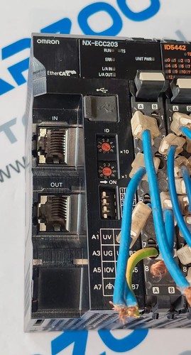 OMRON NX-ECC203 ETHERNET COMMUNICATION COUPLER WITH IDH442 OD5256 I/O ASSEMBLY - Picture 3 of 8