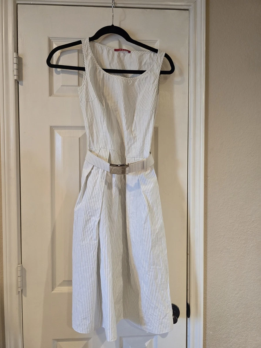 white christmas dresses Prada White Sleeveless Dress w/ Lip Print sz 40 l Michael's Luxury  Consignment – Michael's Consignment NYC