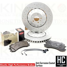Für Audi Q7 60 TFSI Vorne Kreuz Gebohrt Bremsscheiben Delphi Beläge Sensor 400mm