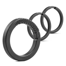 Tisur Titanium Round Carabiner Keychain, Small Key Ring, Lightweight Carabiner _