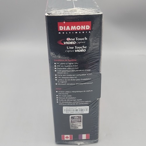 Diamond Multimedia VC500 USB 2.0 One Touch VHS na DVD Urządzenie do przechwytywania wideo Nowe - Zdjęcie 7 z 10