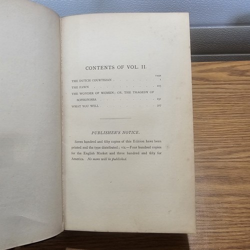 The Works of John Marston Vol.2 (1887, Hardcover) Only 750 Copies Worldwide - Picture 4 of 6