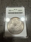 1883-S Morgan Silver Dollar ANACS AU50 Soapbox Nice Luster