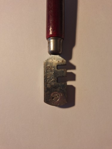 älterer Glasschneider Bonum Extra mit Holzheft und sechs Rädchen - Bild 2 von 3