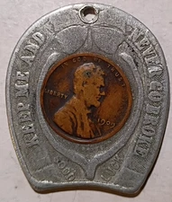 Chicago, Illinois - Basta Barcal & Barta Paints Oils 1909 Encased Wheat Penny